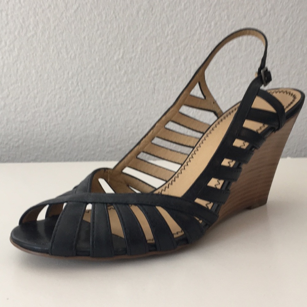 Brass Plum Black Summer Platform Sandals